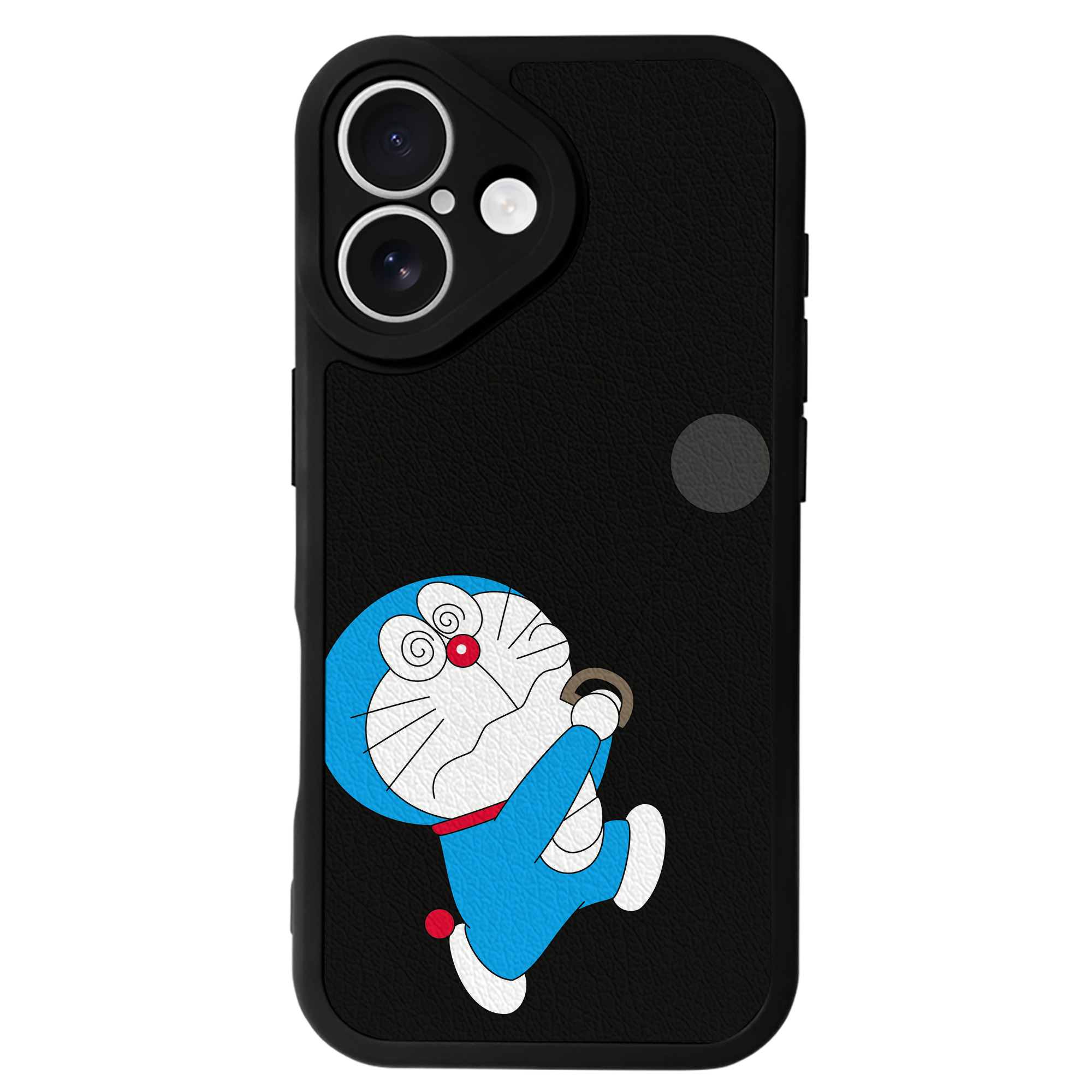 （画像用） ドラえもん Doraemon 【iPhone 16シリーズ対応】シリコンスマホケース（レザー調） 材質：シリコン